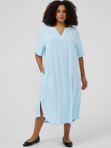 KAFFE CURVE Kleid 'KCMille' in Blau: Vorderseite