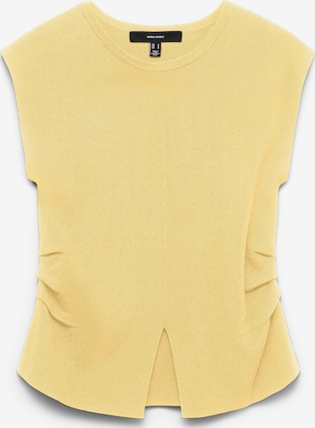 VERO MODA - Top de punto 'VMKasey' en amarillo: frente