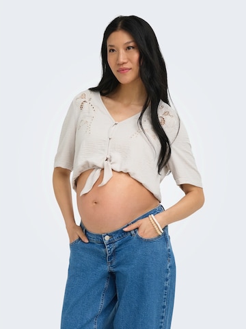 Chemisier 'OLMEVALOU METTE' Only Maternity en gris : devant