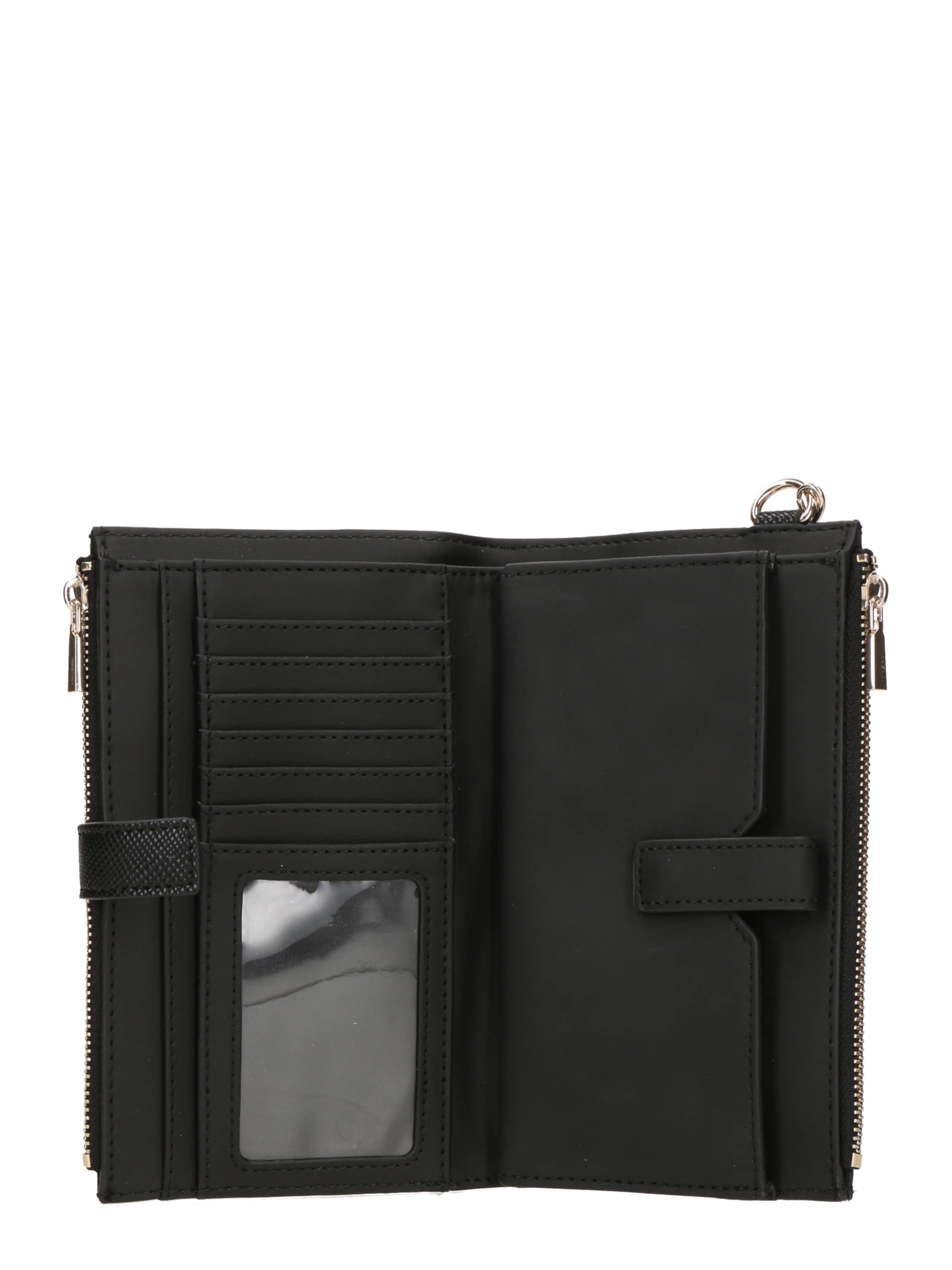 GUESS Портмоне 'LAUREL II SLG DBL ZIP ORGNZR' в Черный