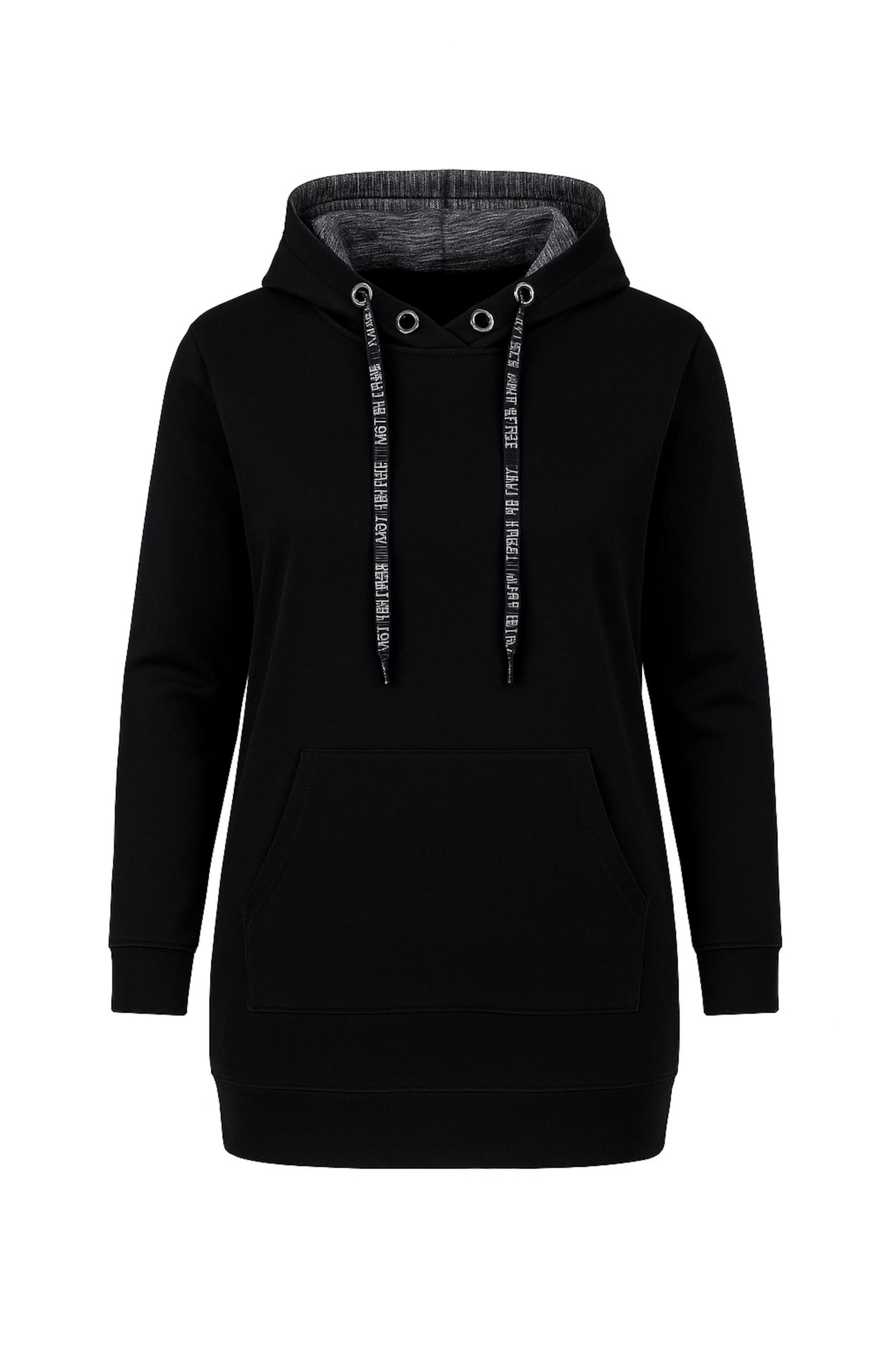 Stil Diva Sweatshirt in Black: front