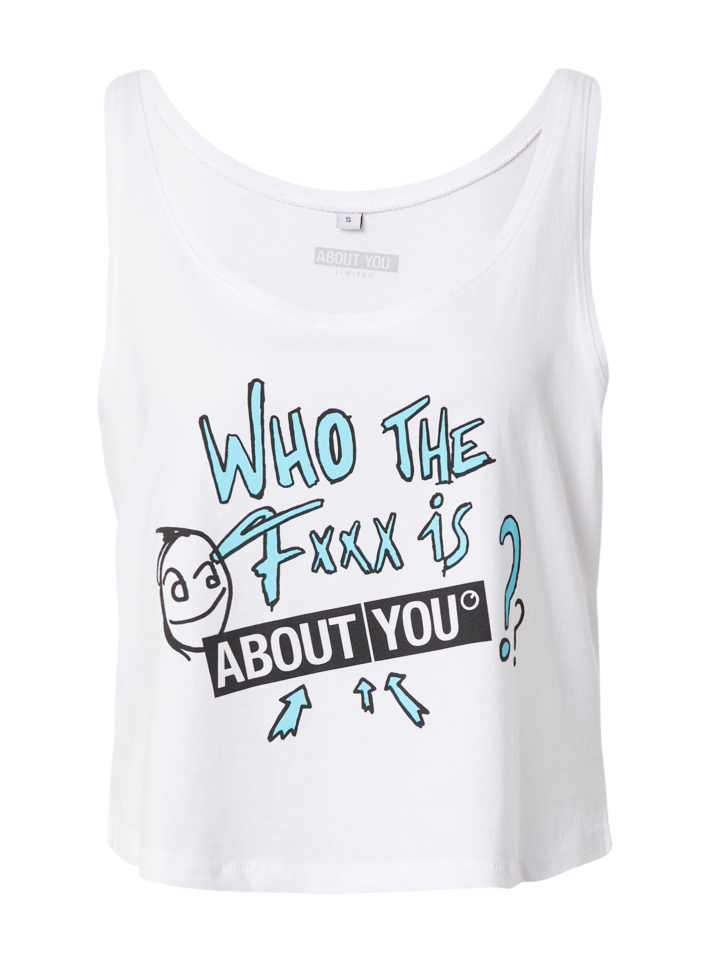 ABOUT YOU Limited Top 'Silvana' in White: front