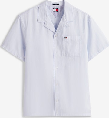 Tommy Jeans Regular fit Overhemd in Blauw: voorkant