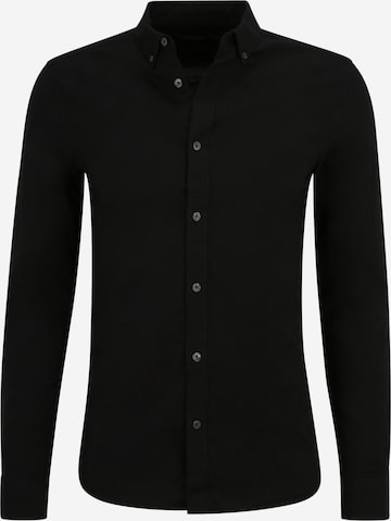 Slim fit Camicia di BURTON MENSWEAR LONDON in nero: frontale