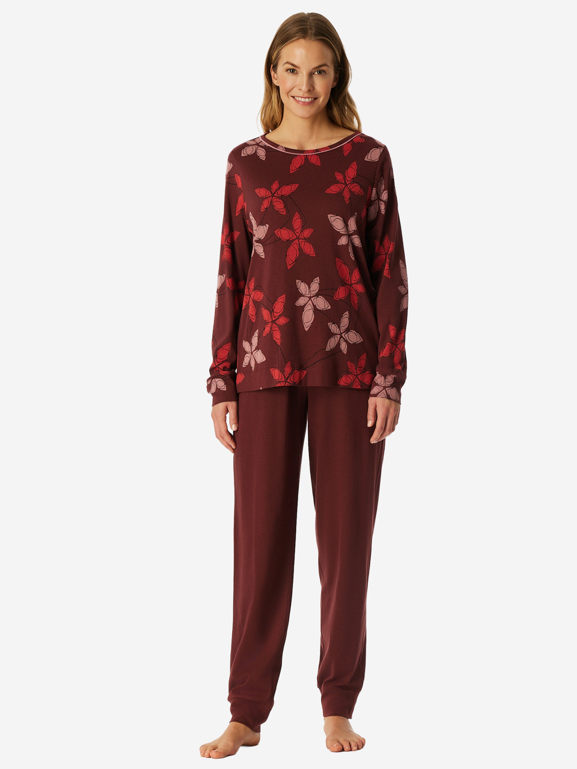 SCHIESSER Pyjama ' Comfort Nightwear ' in Rot