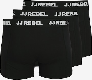 juoda JJ Rebel Boxer trumpikės: priekis