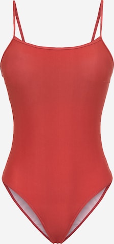 LSCN by LASCANA Bustier Badedragt 'Gina' i rød: forside