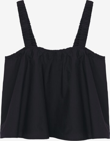 MANGO Top 'DELOS' in Black: front