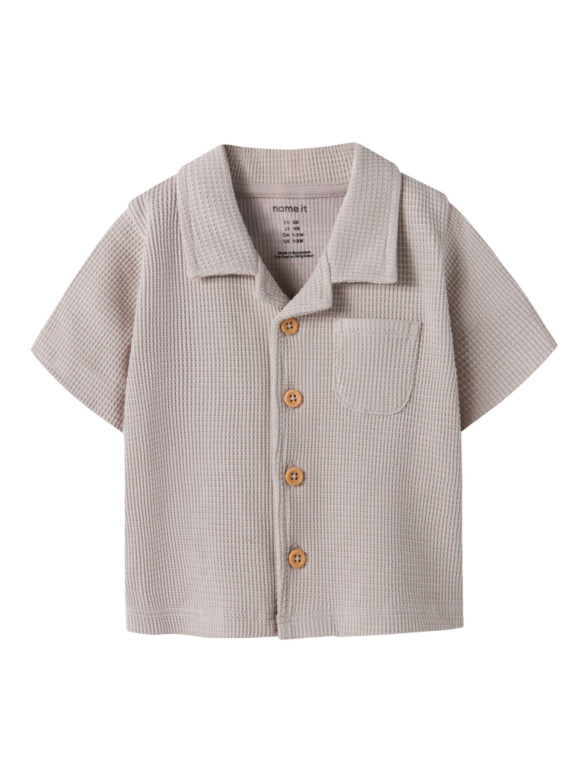 NAME IT Regular Fit Skjorte i grå: forside