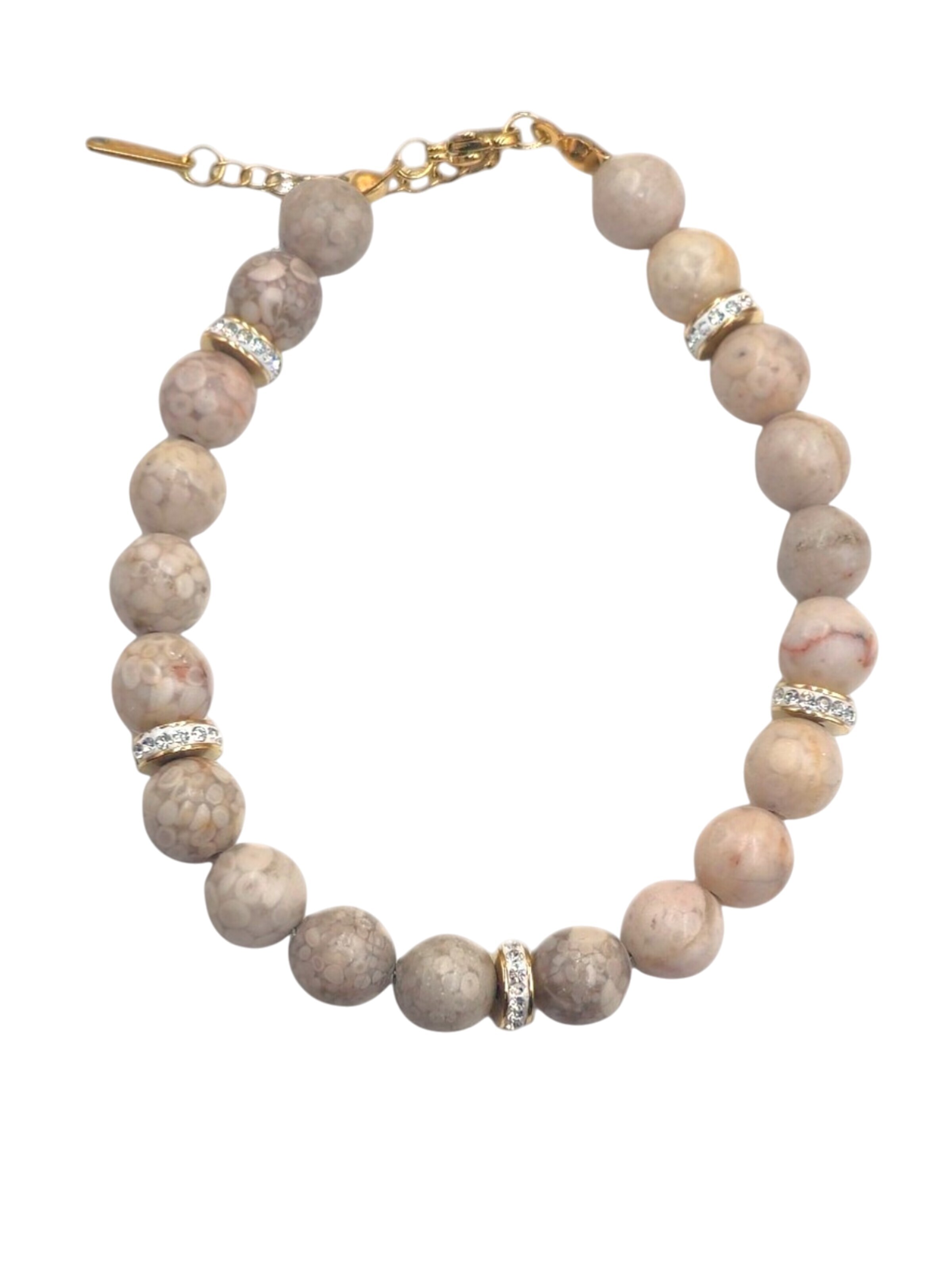Lakris Jewelry Armbånd 'ARYA' i 15 - 20 cm i beige, Produktvisning