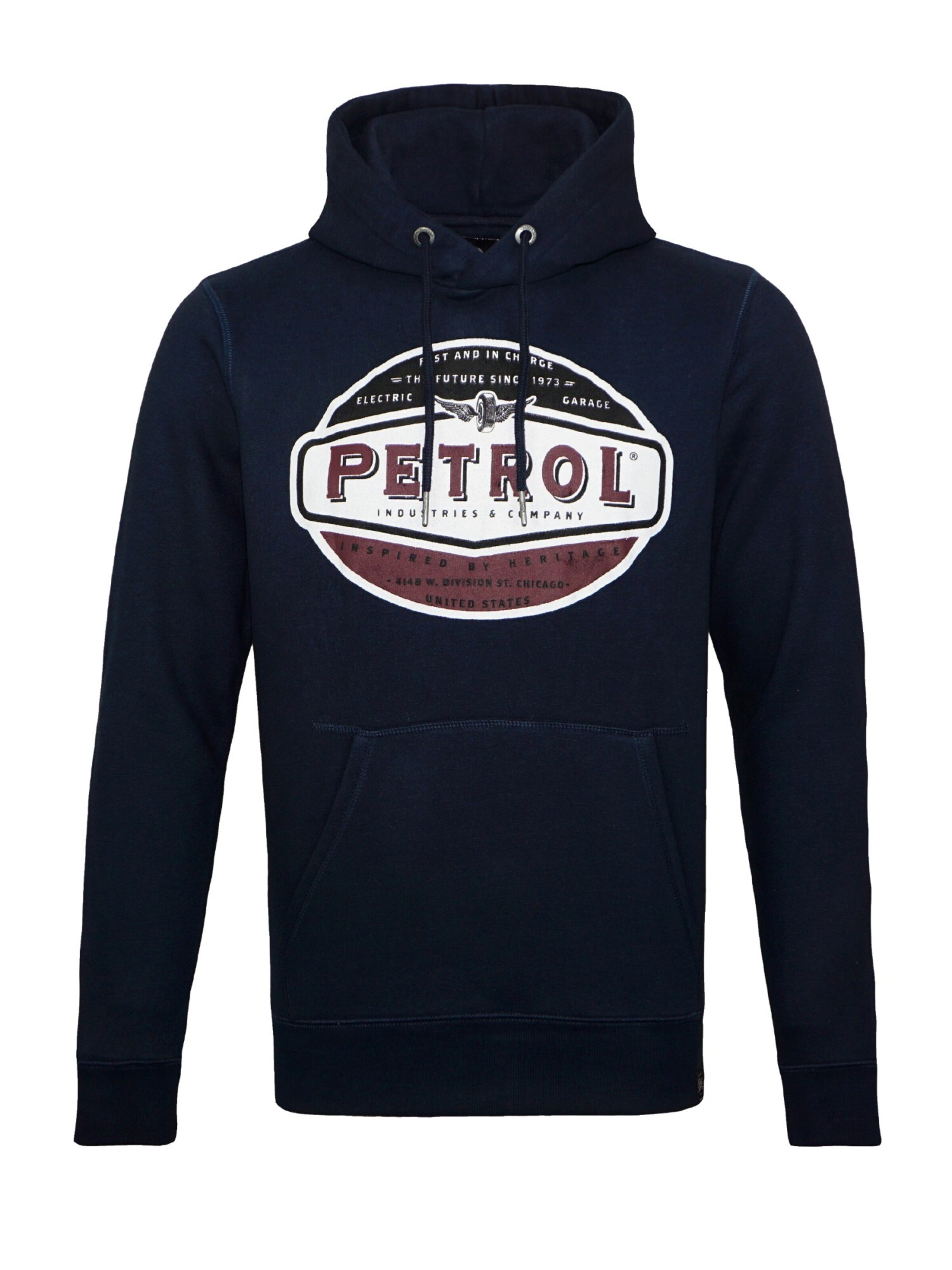 Petrol Industries Sweatshirt in Blauw: voorkant