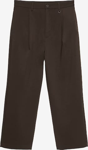 Pull&BearHlače s naborima - smeđa boja: prednji dio