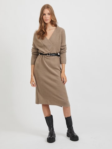 VILA Knit dress 'Madelia' in Beige