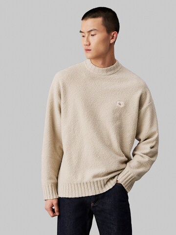Calvin Klein Jeans Sweater in Beige: front