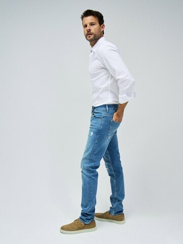 Coupe slim Jean Salsa Jeans en bleu