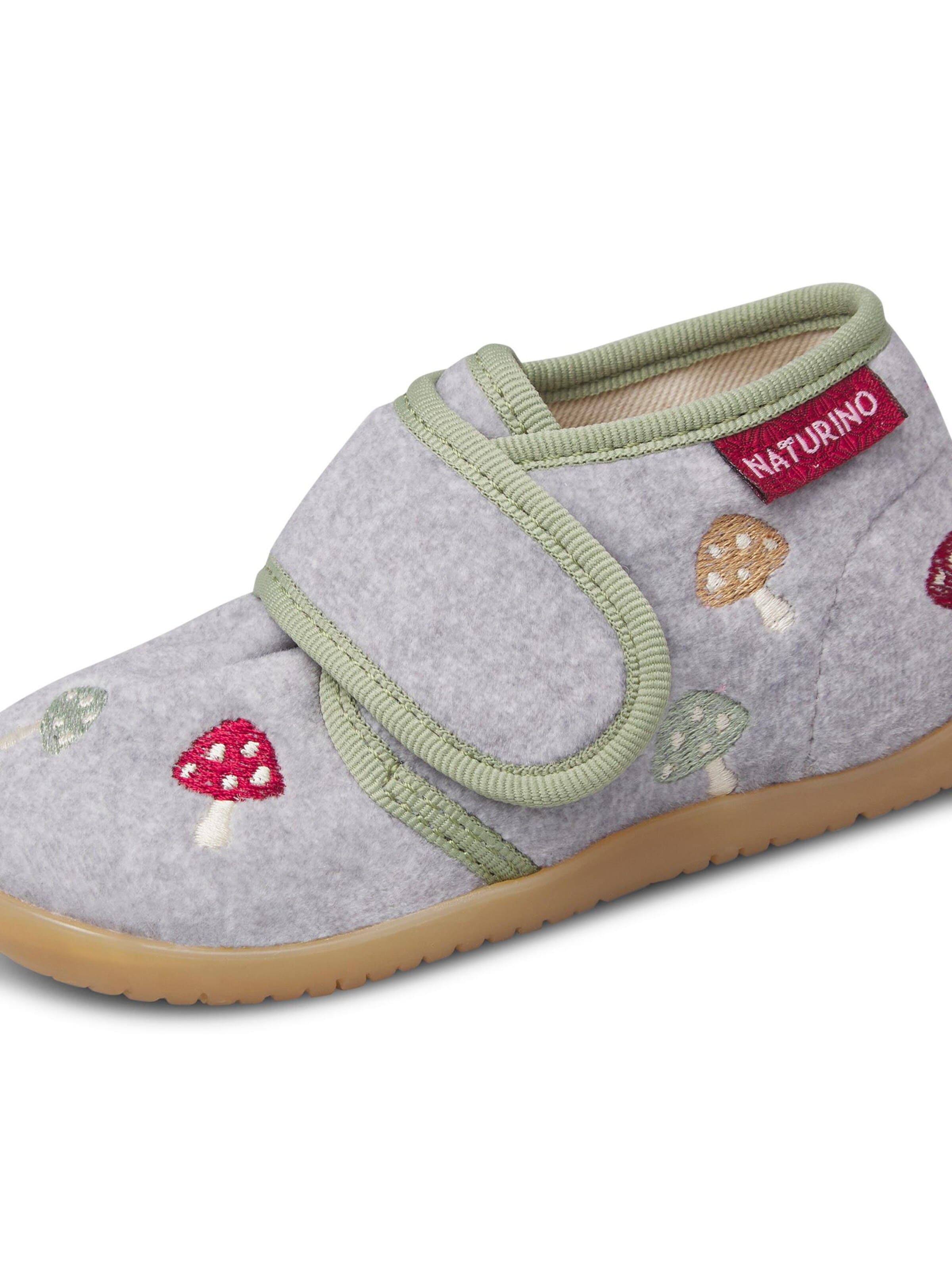 NATURINO Huisschoenen 'EDUNS' in Grijs