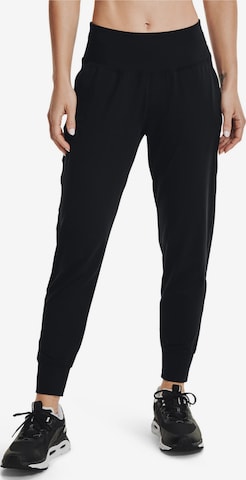 UNDER ARMOUR - regular Pantalón deportivo 'Under Armour Meridian' en negro: frente