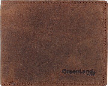 Greenland Nature Wallet 'Montenegro' in Brown: front