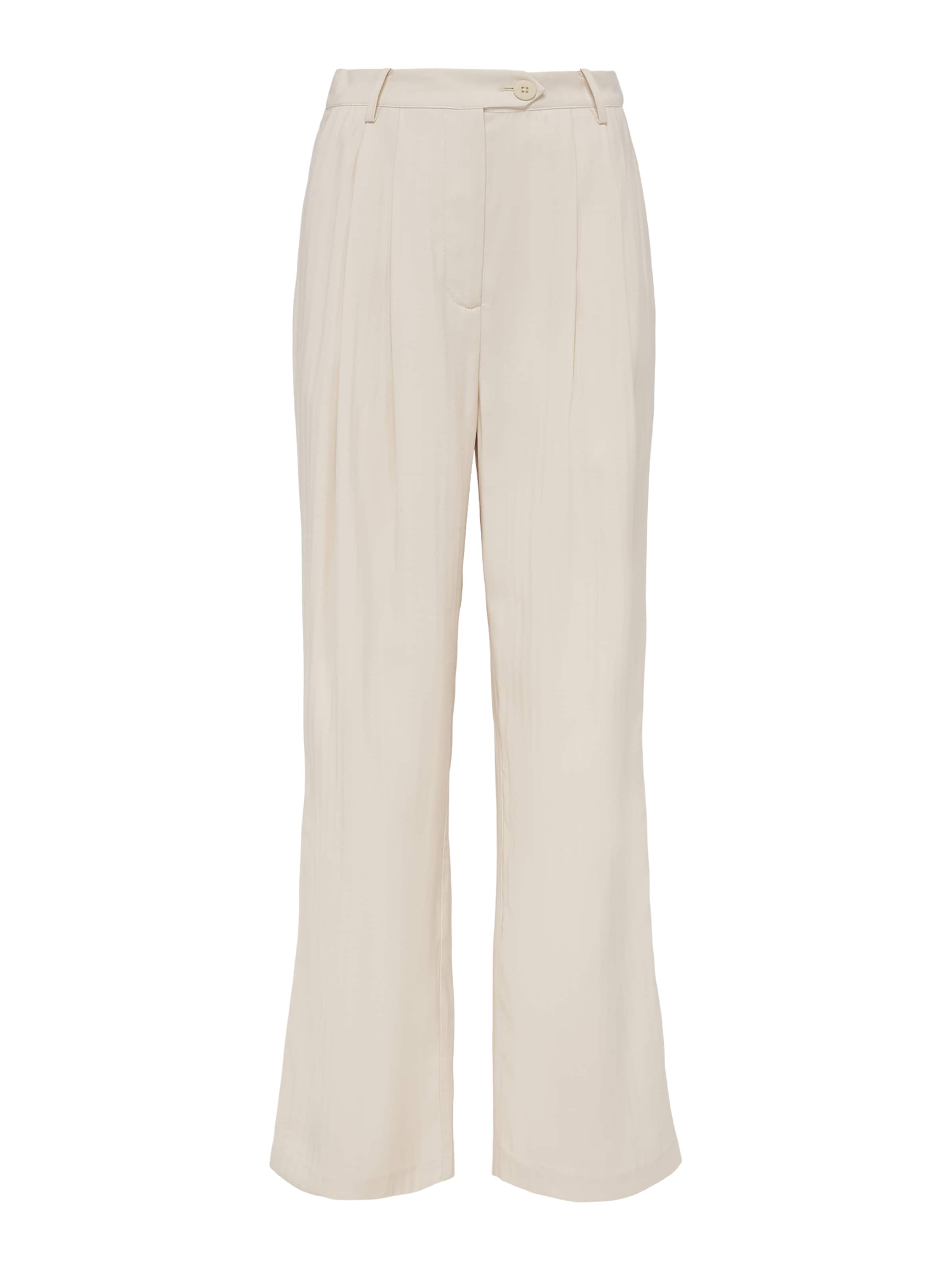 LeGer by Lena Gercke Voltidega püksid 'Edina' valkjas, Tootevaade