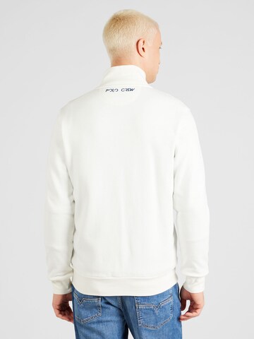 La Martina Zip-Up Hoodie in White