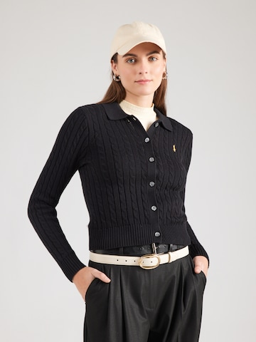 Polo Ralph Lauren Πλεκτή ζακέτα σε μαύρο: μπροστά