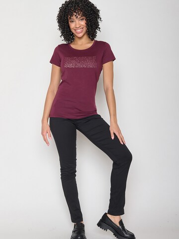 GREENBOMB Shirt 'Bike Lucky' in Red