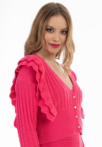 faina Strickjacke in Pink