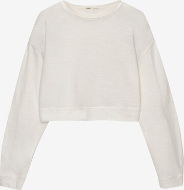 Sweat-shirt Pull&Bear en beige : devant