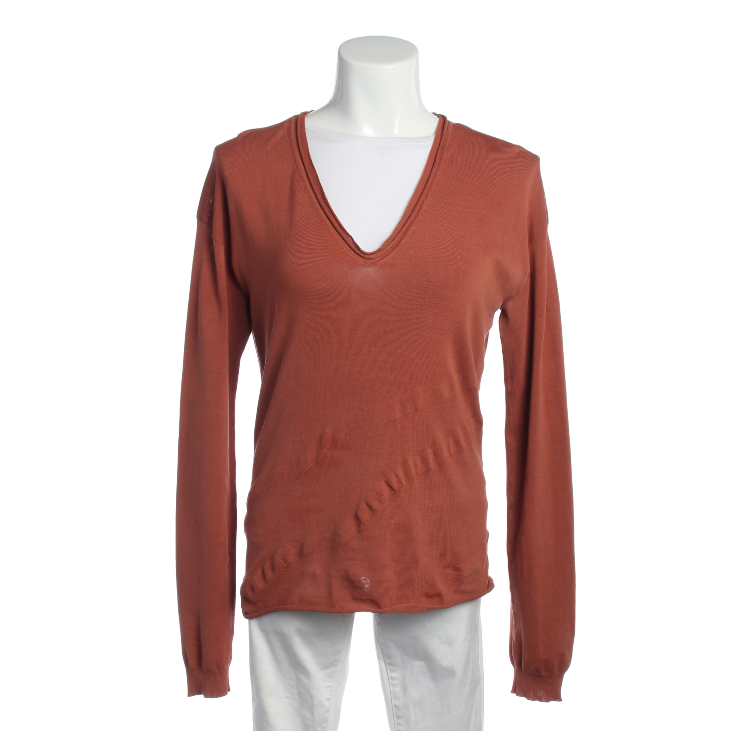 JIL SANDER Sweater & Cardigan in L in Orange: front
