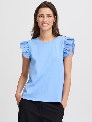 b.young - Camisa 'Rika' em azul: frente