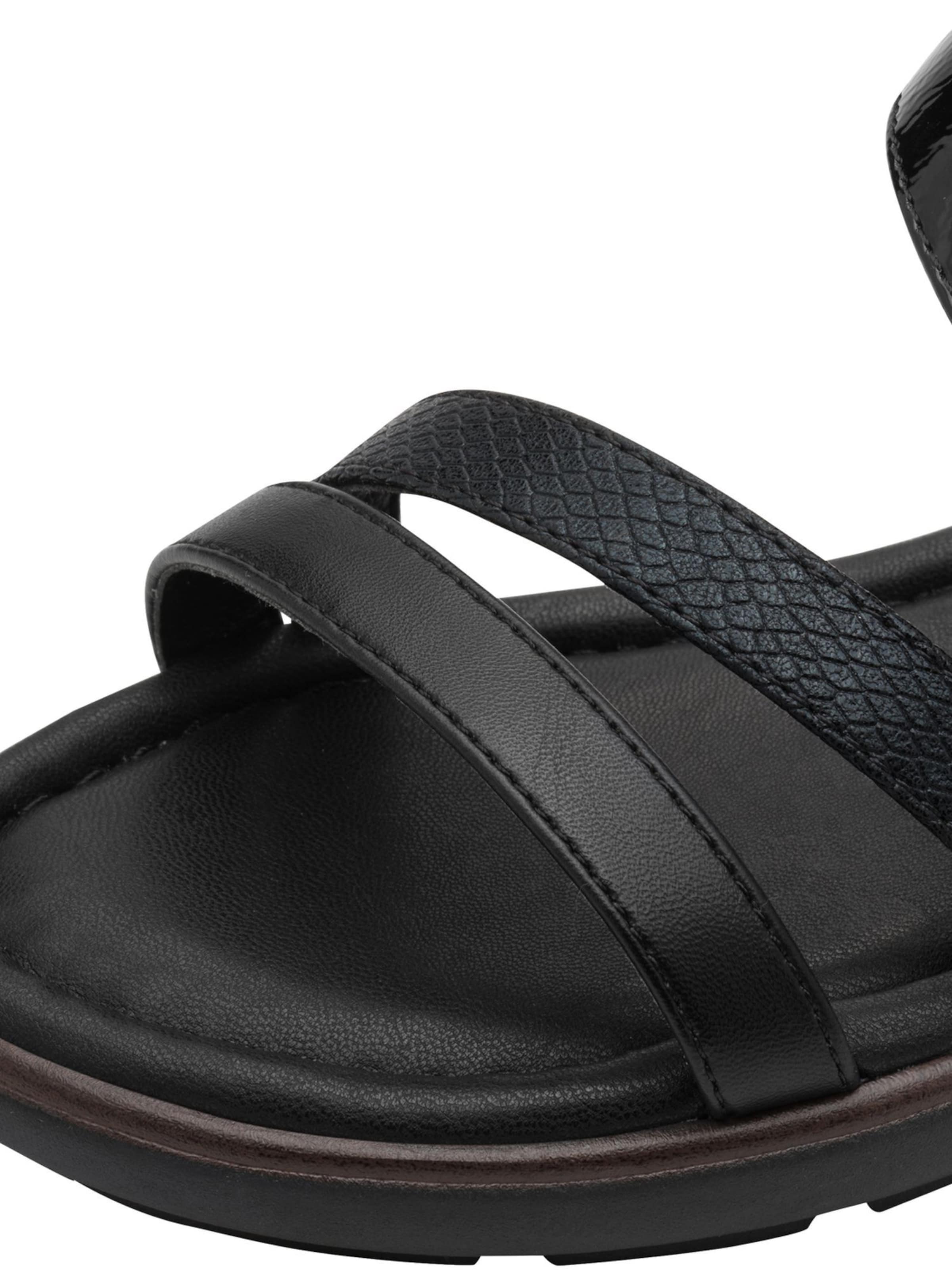 Sandales à lanières Tamaris en noir