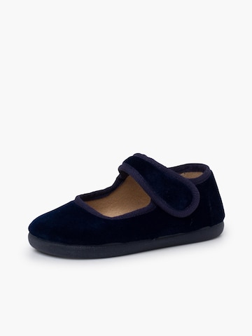 Scarpa bassa di Pisamonas in blu: frontale