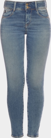 Le Temps Des Cerises Skinny Jeans in Blue: front