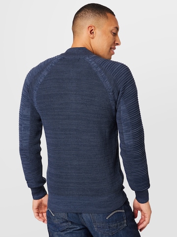 G-Star RAW Knit Cardigan in Blue