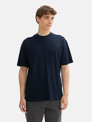 T-Shirt TOM TAILOR DENIM en bleu : devant
