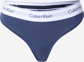 String Calvin Klein Underwear en bleu : devant