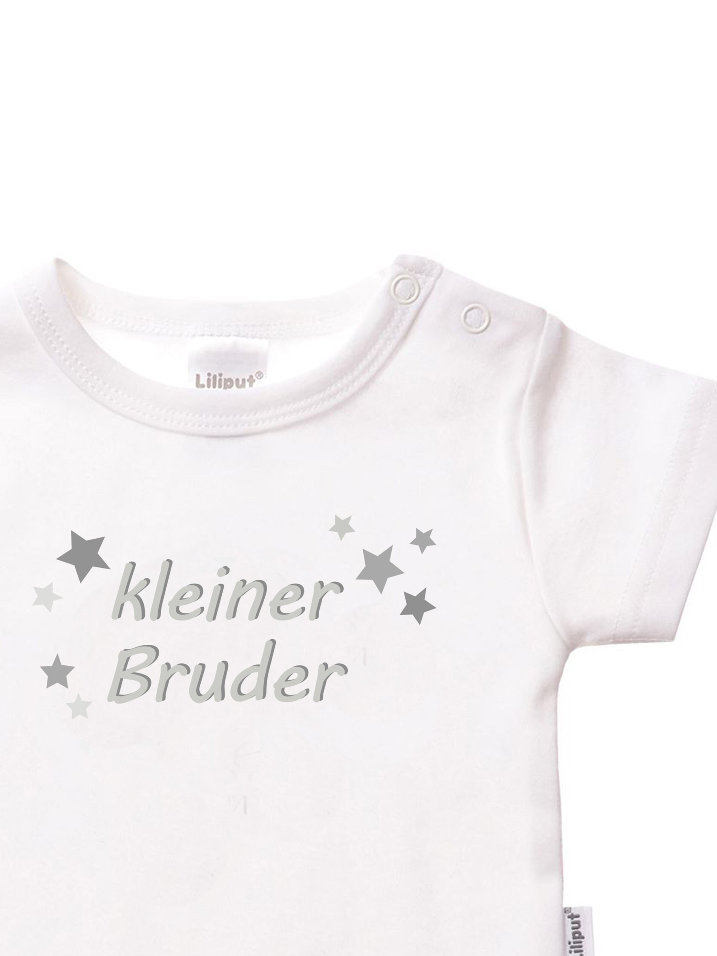 LILIPUT Romper/Bodysuit 'Kleiner Bruder' in White