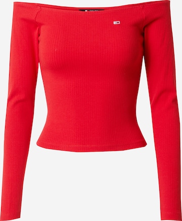 Tommy Jeans - Camiseta en rojo: frente