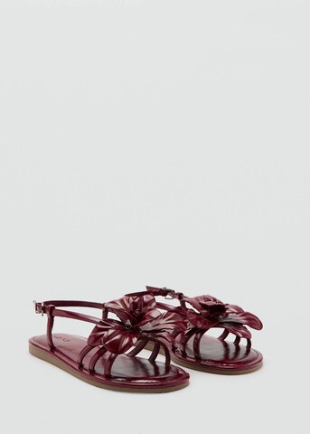 MANGO KIDS Sandals 'Flours' in Red