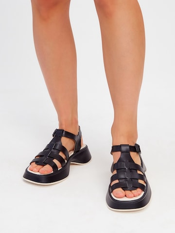 CESARE GASPARI Sandals in Black: front