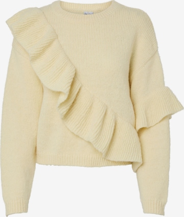 PIECES Sweater 'PCNOR' in Yellow: front