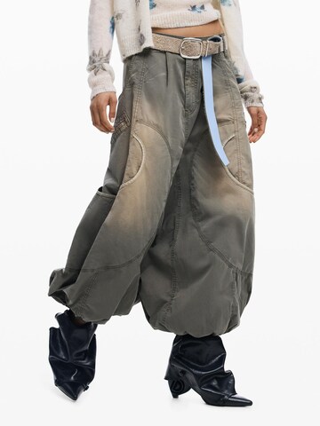 Desigual Tapered Harembroek in Groen: voorkant
