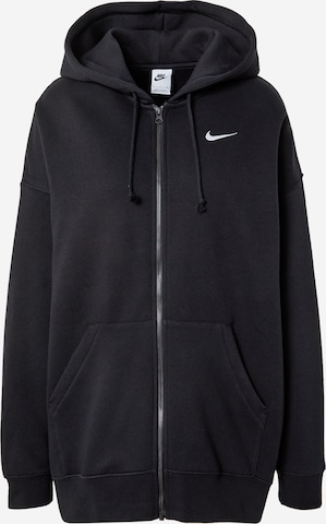 Nike SportswearSweater majica - crna boja: prednji dio