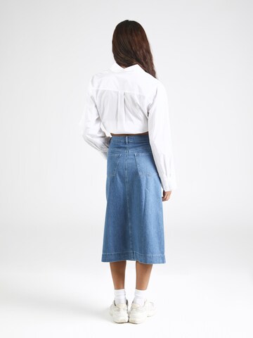 KnowledgeCotton Apparel Skirt in Blue