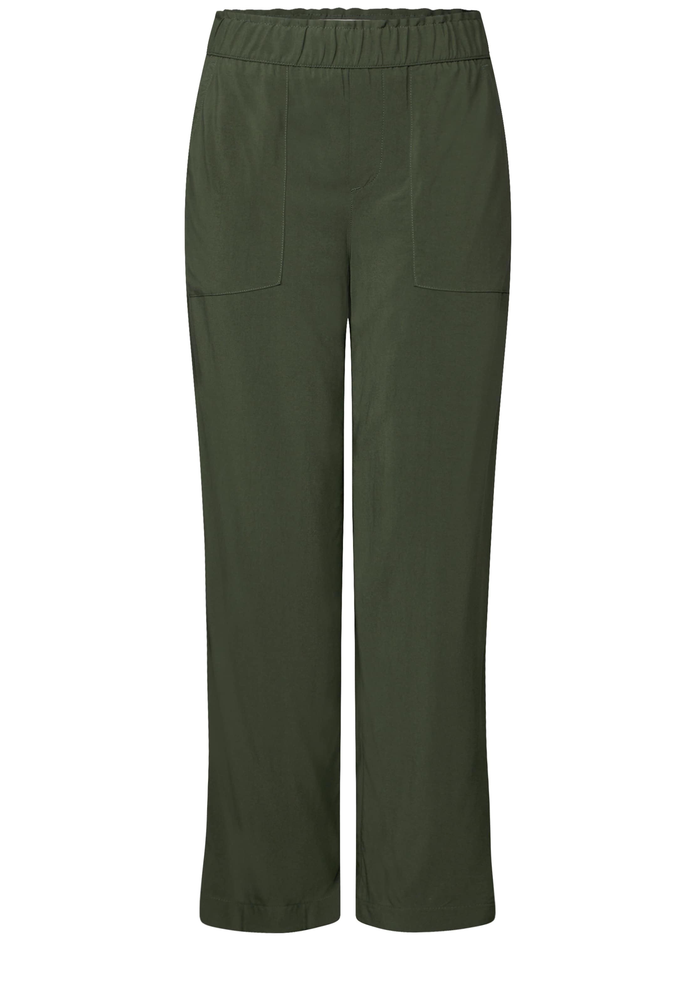 Street One Studio Pants in Green: front