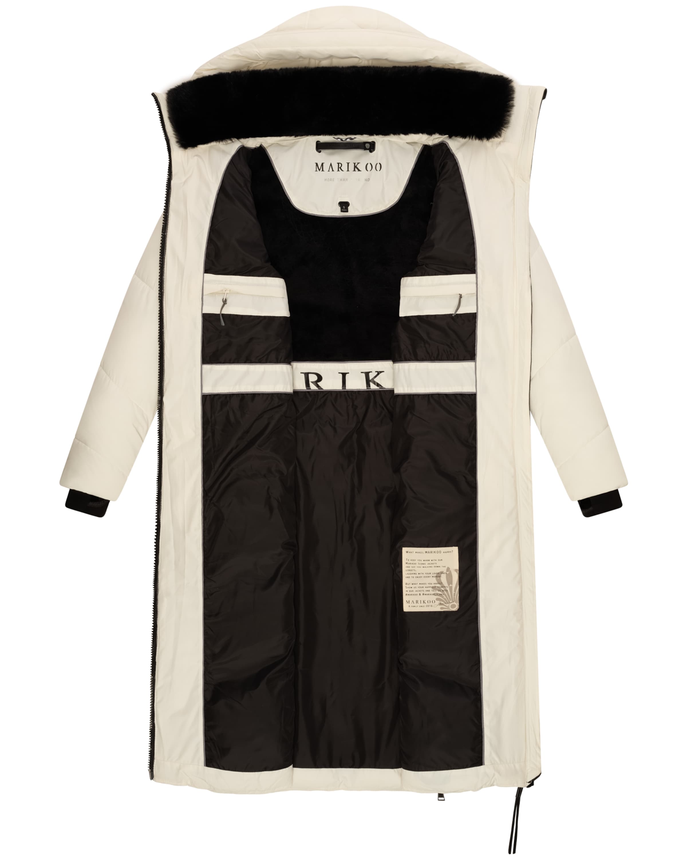 MARIKOO Zimný kabát 'Nadaree XVI' - Biela