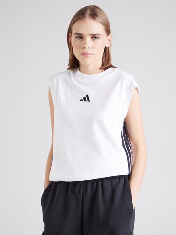 Top sportivo di ADIDAS SPORTSWEAR in bianco: frontale