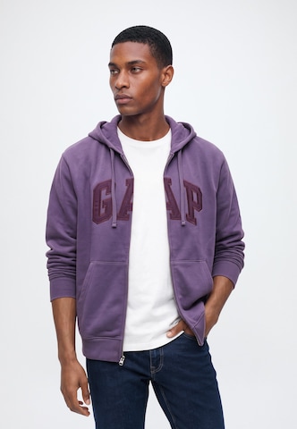 GAP Кофта на молнии в Лиловый