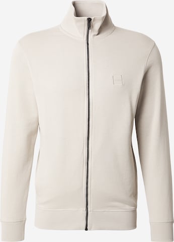 BOSS Суичъри с качулка 'Zestart' в сиво: отпред