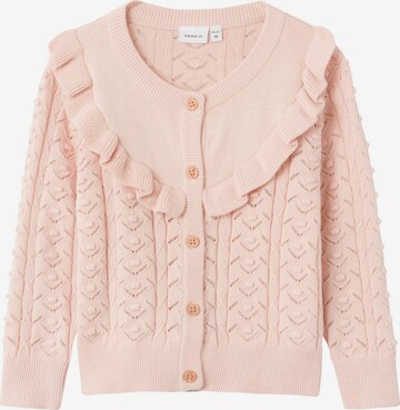 Cardigan NAME IT en rose : devant